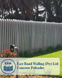 East Rand Walling (Pty) Ltd. Prefab Concrete Palisade Fence - Substations.