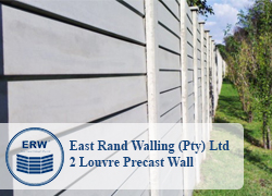 East Rand Walling (Pty) Ltd. Affordable Residential Vibracrete Concrete Wall.