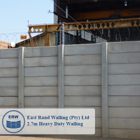 East Rand Walling (Pty) Ltd. Heavy Duty Precast Concrete Wall for High Security Risk Areas.